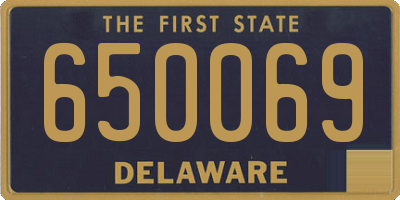 DE license plate 650069