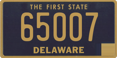 DE license plate 65007