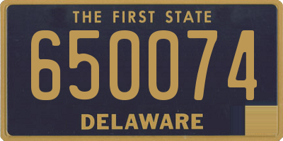 DE license plate 650074