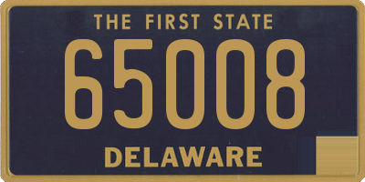 DE license plate 65008