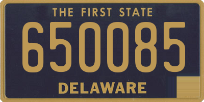 DE license plate 650085