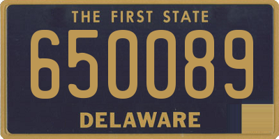 DE license plate 650089