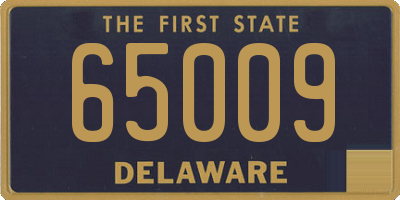 DE license plate 65009