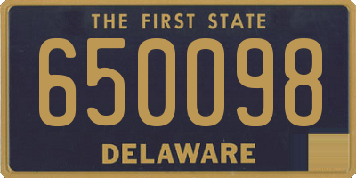 DE license plate 650098