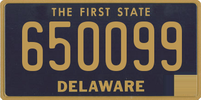 DE license plate 650099
