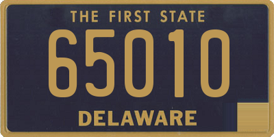 DE license plate 65010