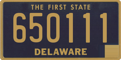 DE license plate 650111