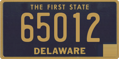 DE license plate 65012