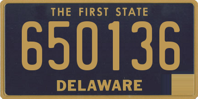 DE license plate 650136