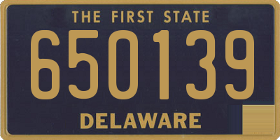 DE license plate 650139