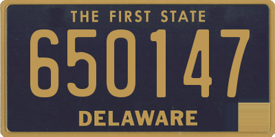 DE license plate 650147