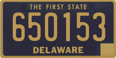 DE license plate 650153