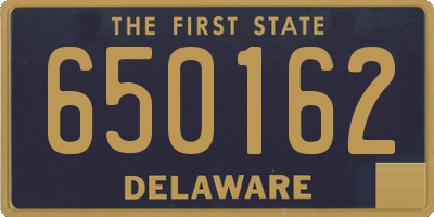 DE license plate 650162