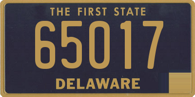 DE license plate 65017