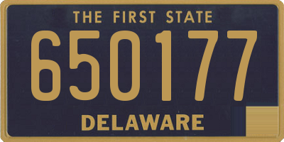 DE license plate 650177
