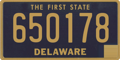 DE license plate 650178