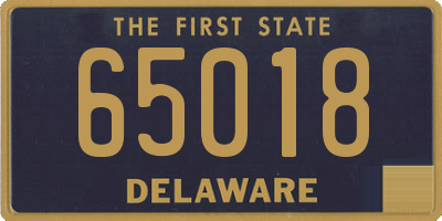 DE license plate 65018