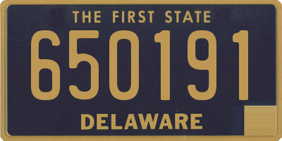 DE license plate 650191