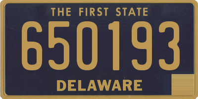 DE license plate 650193