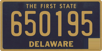 DE license plate 650195