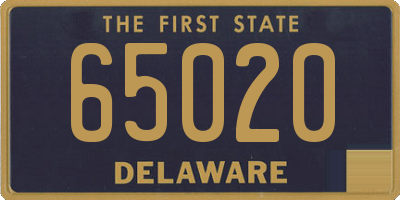 DE license plate 65020