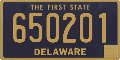 DE license plate 650201