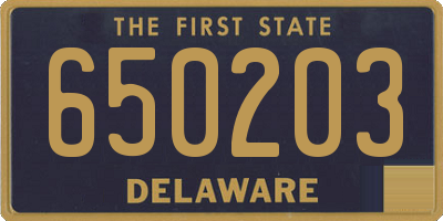 DE license plate 650203