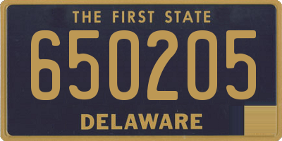 DE license plate 650205