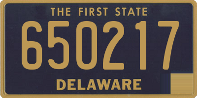 DE license plate 650217