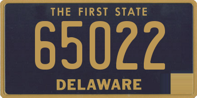 DE license plate 65022