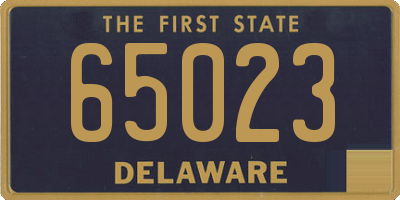 DE license plate 65023