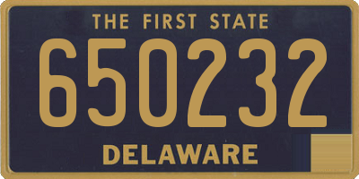 DE license plate 650232