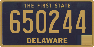 DE license plate 650244