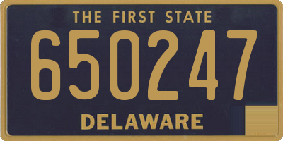 DE license plate 650247