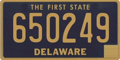 DE license plate 650249