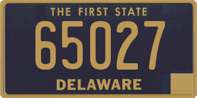 DE license plate 65027