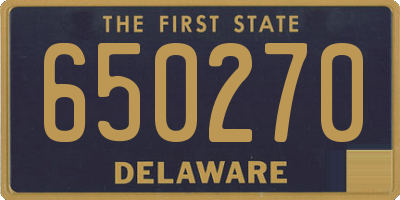 DE license plate 650270