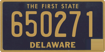 DE license plate 650271