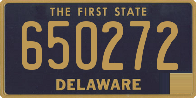 DE license plate 650272