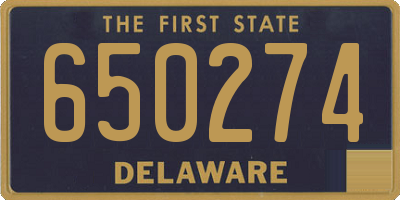 DE license plate 650274