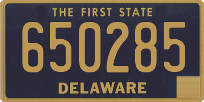 DE license plate 650285