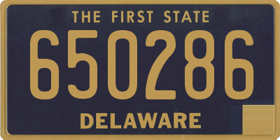 DE license plate 650286