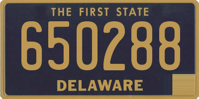 DE license plate 650288