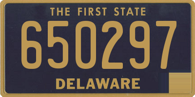 DE license plate 650297