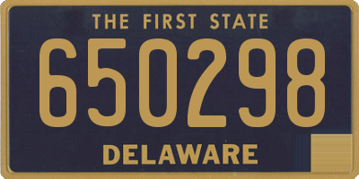 DE license plate 650298