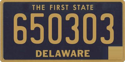 DE license plate 650303