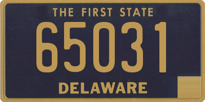 DE license plate 65031
