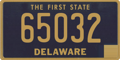DE license plate 65032