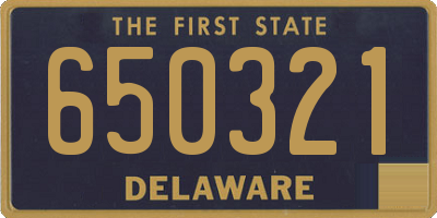 DE license plate 650321