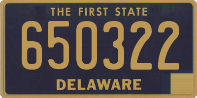 DE license plate 650322